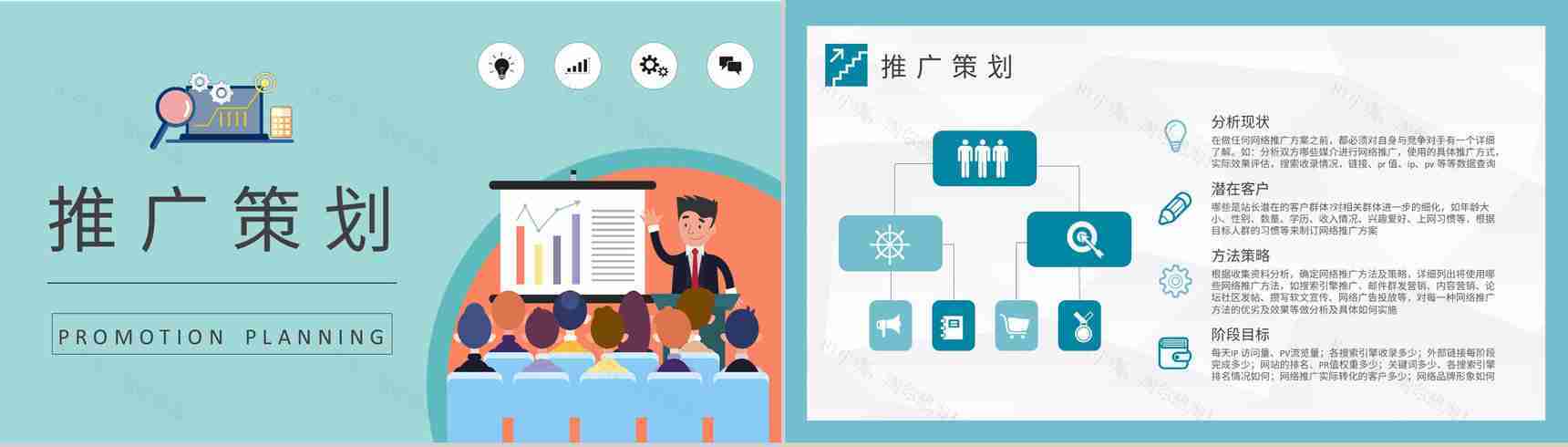 公司网站运营竞价推广工作计划网络推广营销方案汇报PPT模板-4