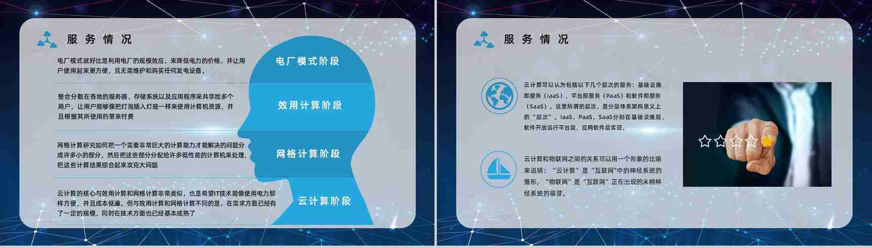 互联网大数据智能信息云计算技术服务架构介绍PPT模板-10