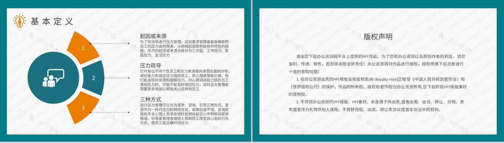 职场压力管理培训课件部门员工心态管理知识总结PPT模板-8