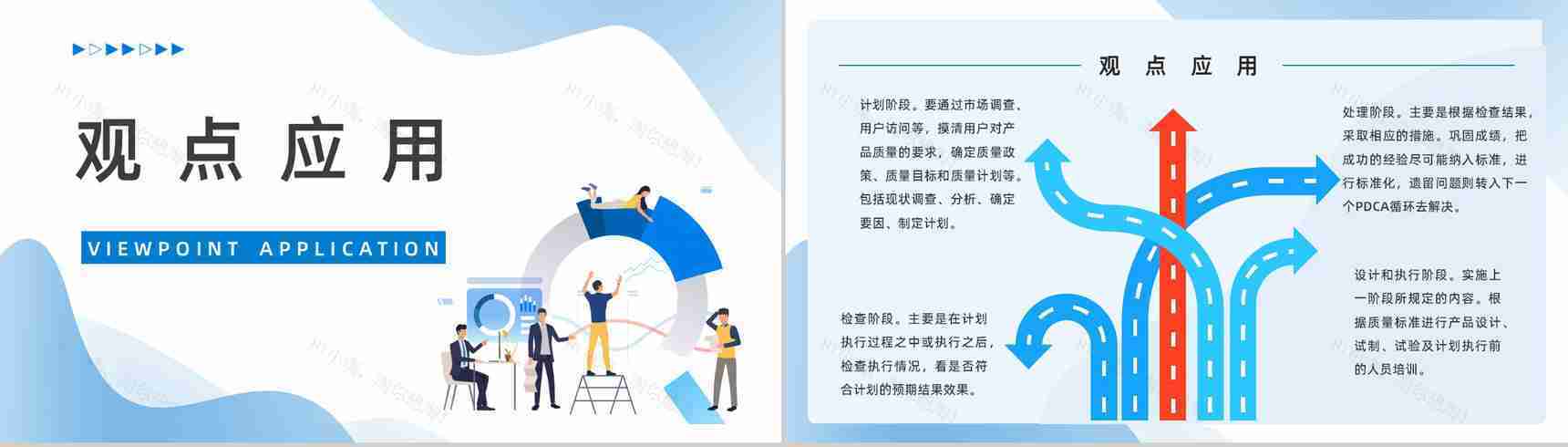 企业PDCA循环及在管理中的应用讲解公司项目质量安全管理学习计划PPT模板-4