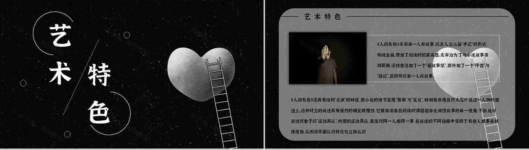 读书笔记《人间失格》小说导读赏析人物形象分析教育培训通用PPT模板-4