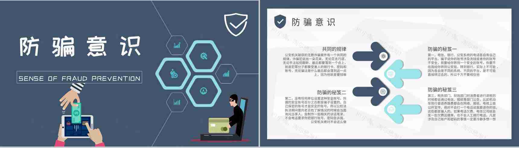 社区居民日常生活防电信诈骗顺口溜学习个人资金安全保障PPT模板-4