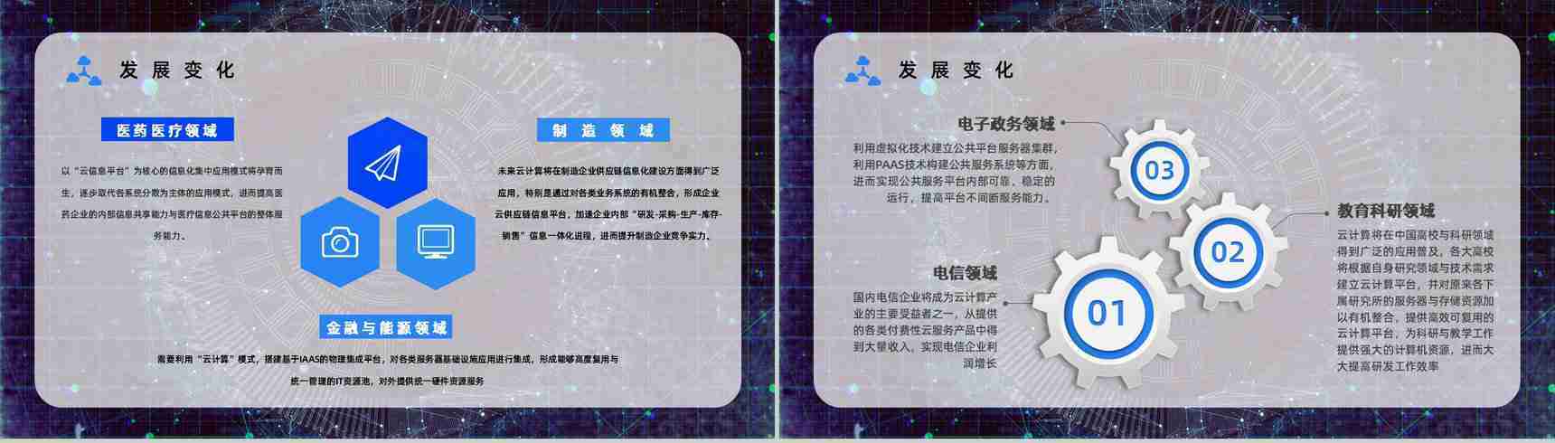 互联网高新技术云计算架构业务介绍大数据产品商业计划PPT模板-9
