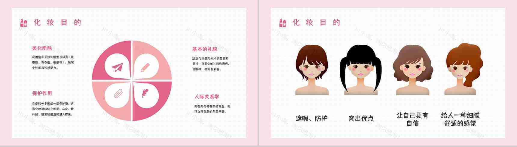 潮流时尚化妆培训彩妆美妆行业员工岗前学习教育培训课件PPT模板-8