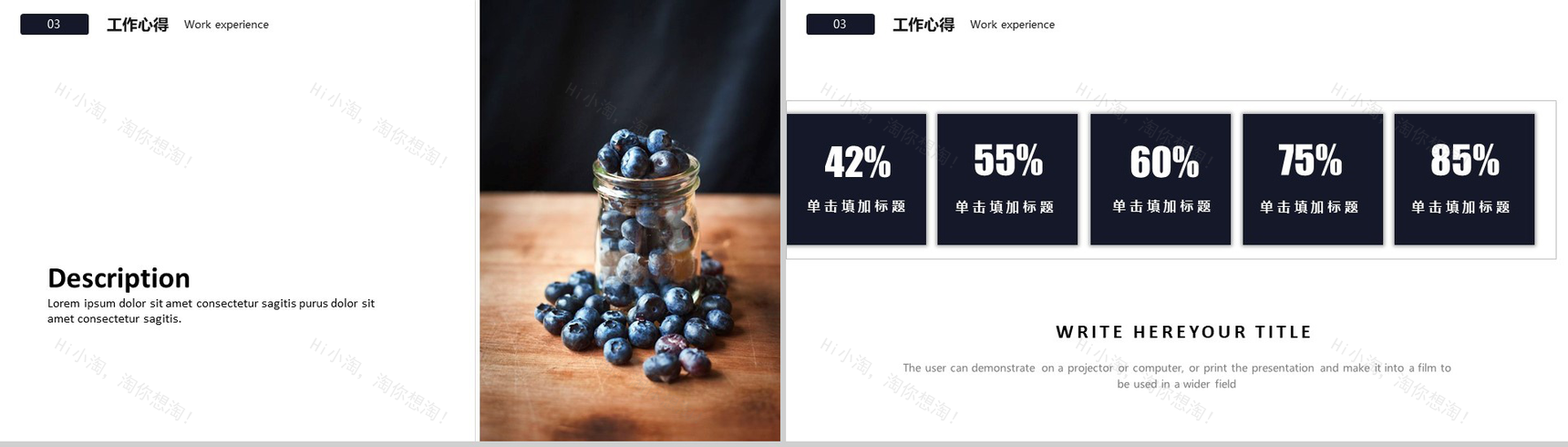 简约风餐饮行业宣传会议通用PPT模板-8