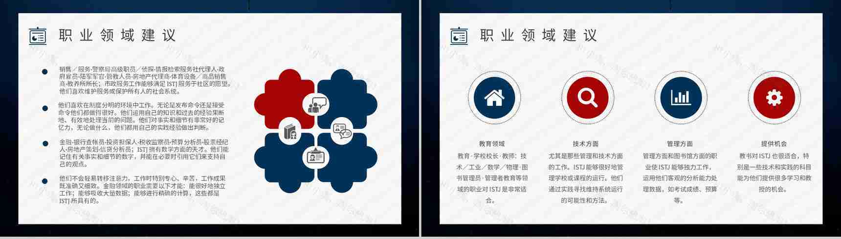 职业领域建议MBTI性格分析--ISTJ个性特征描述工作中的优势劣势PPT模板-11