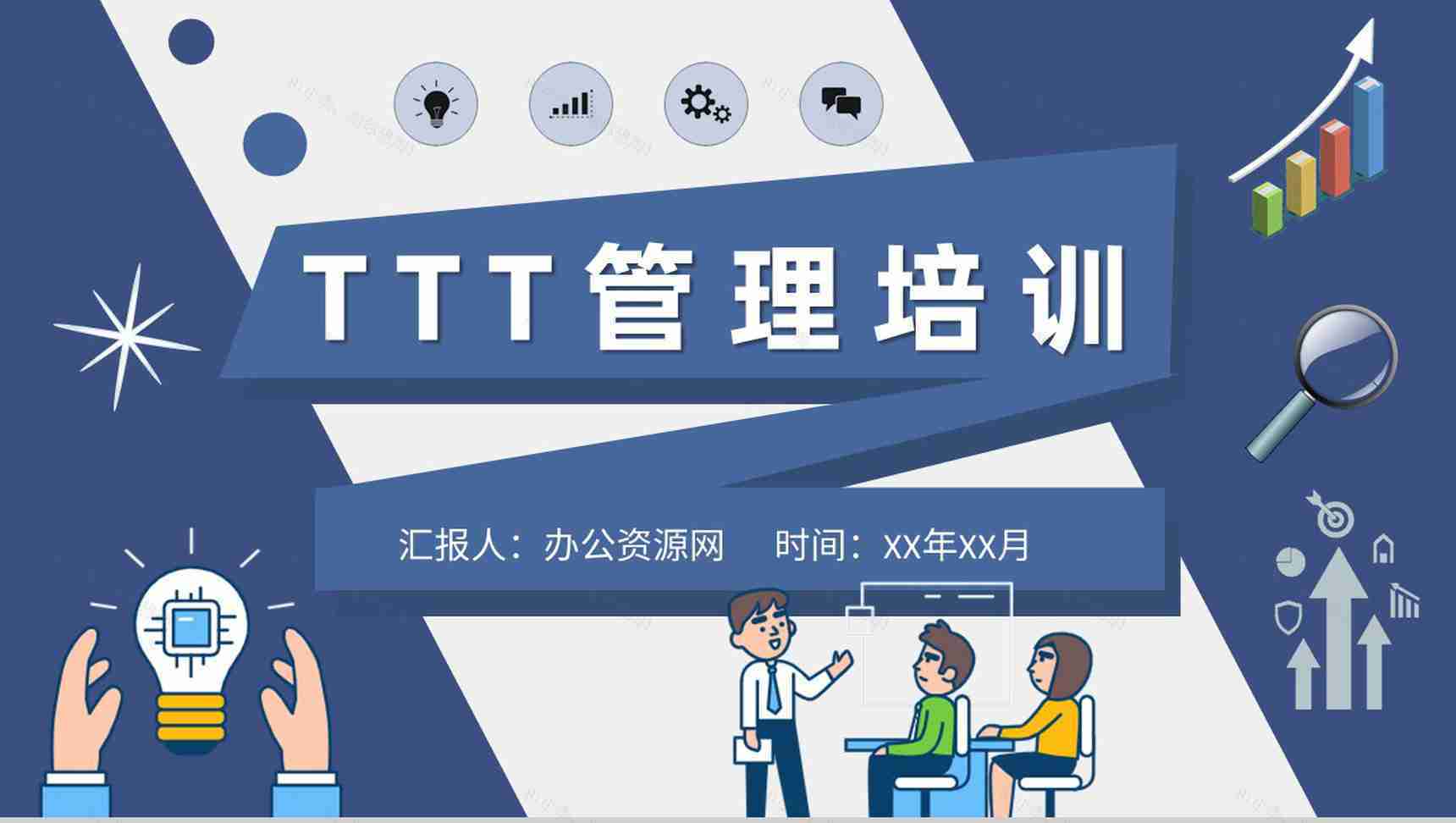 团队TTT项目管理培训主管岗位职责要求PPT模板-1
