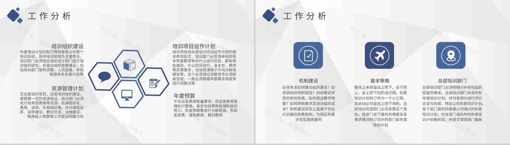 金融公司员工年度培训计划部门管理建设发展工作总结PPT模板-3