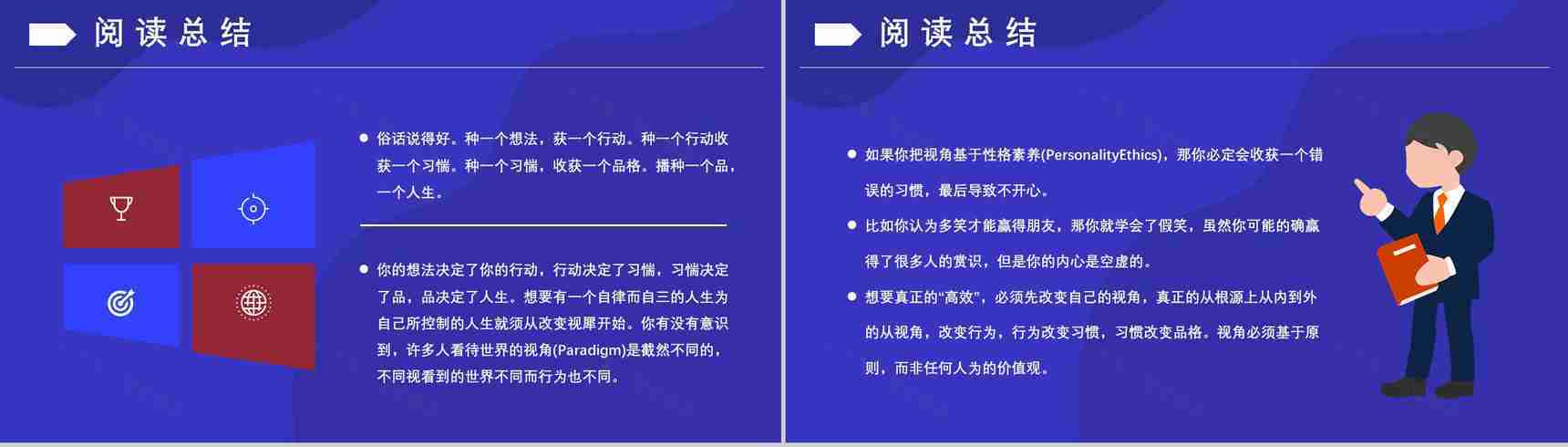 史蒂芬柯维《高效能人士的七个习惯》内容简介分析经典教育类图书PPT模板-19