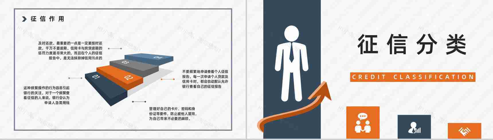 个人信用档案查询征信记录知识点整理信用信息了解评估学习PPT模板-4