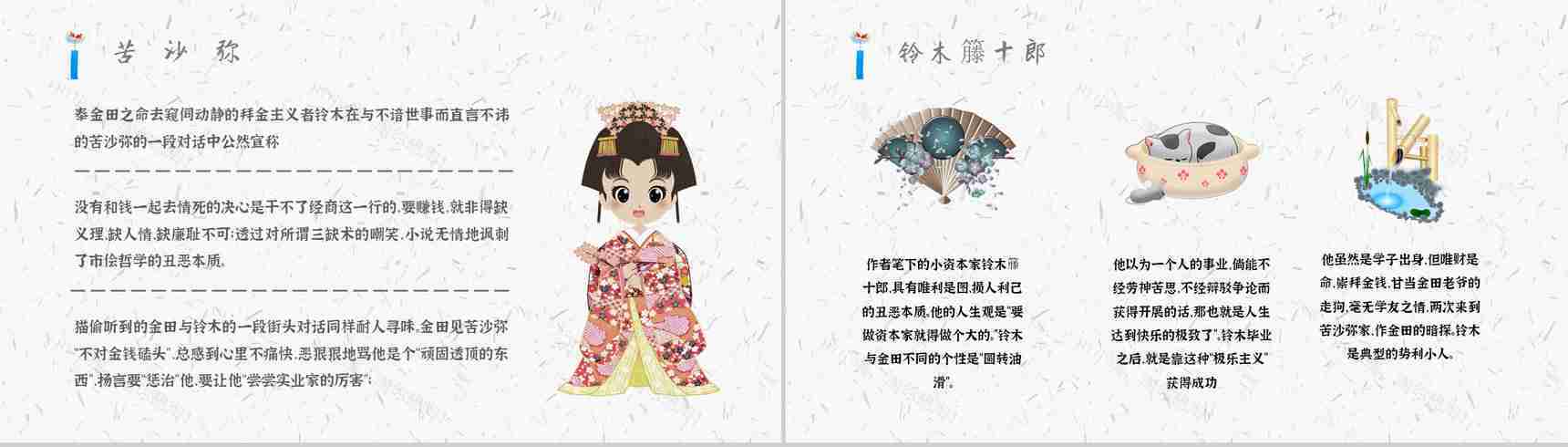 读书分享《我是猫》作品简介名著读后感PPT模板-3