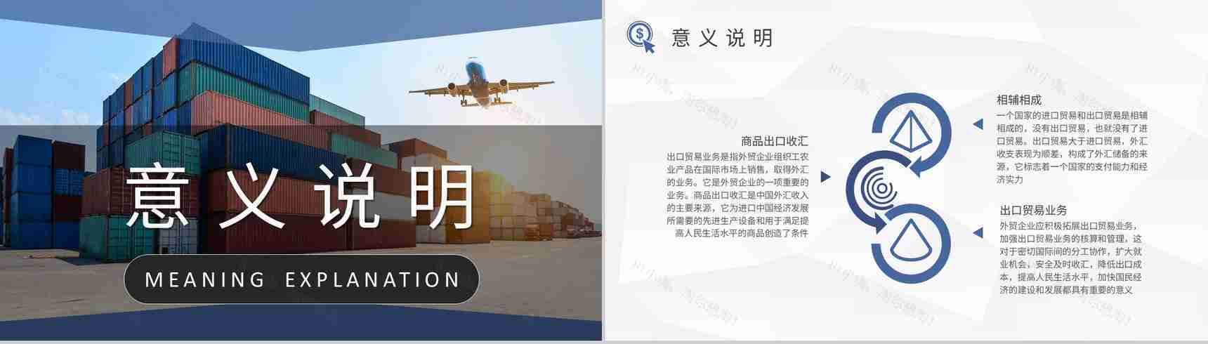 进出口贸易流程培训工作总结出口报关流程事项说明PPT模板-6