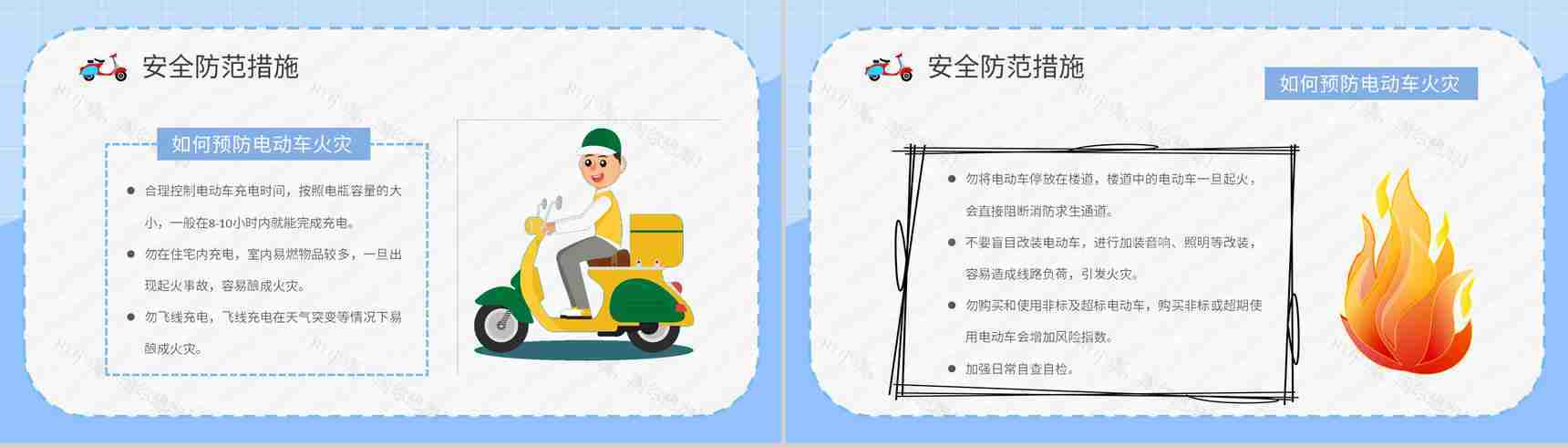 电动车电瓶车消防安全知识普及社区居民火灾防范措施学习PPT模板-7