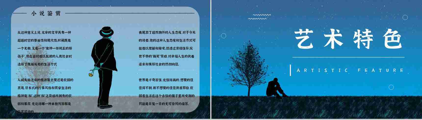 国外必读中篇小说《人间失格》经典片段鉴赏学生阅读培训讲座PPT模板-8