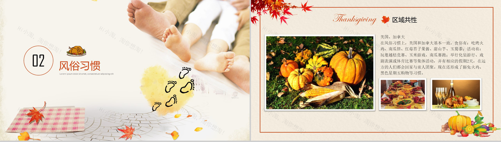 清新感恩节介绍节日活动策划PPT模板-6