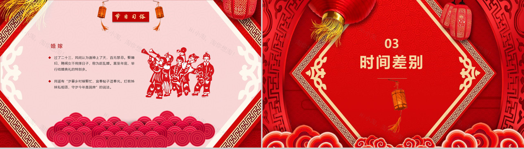 新年小年春节习俗除夕习俗PPT模板-8