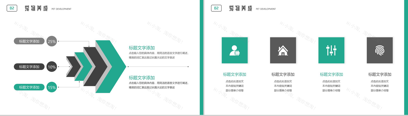 让小孩健康成长之亲子成长养宠物PPT模板-5