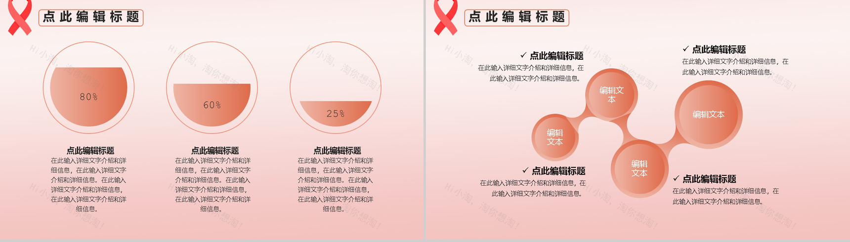为爱而生让艾远离世界艾滋病活动宣传日PPT模板-9