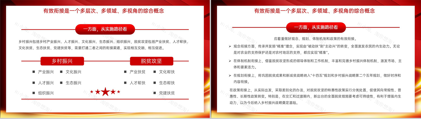 红色简约党政精准扶贫工作总结述职汇报PPT模板-5