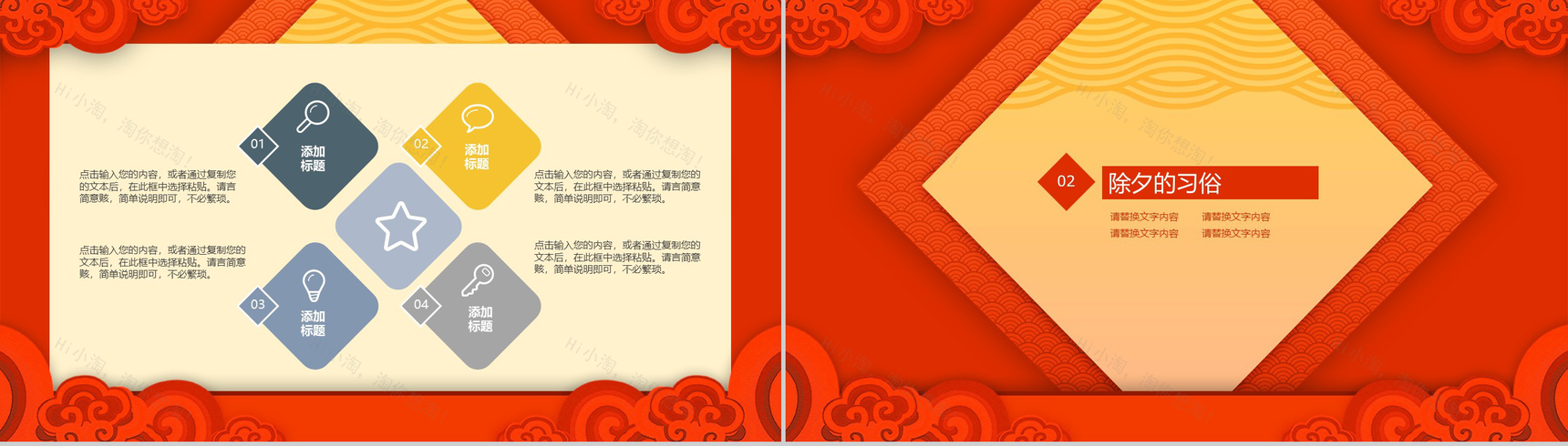 古典中国风除夕节文化介绍节日宣传PPT模板-4