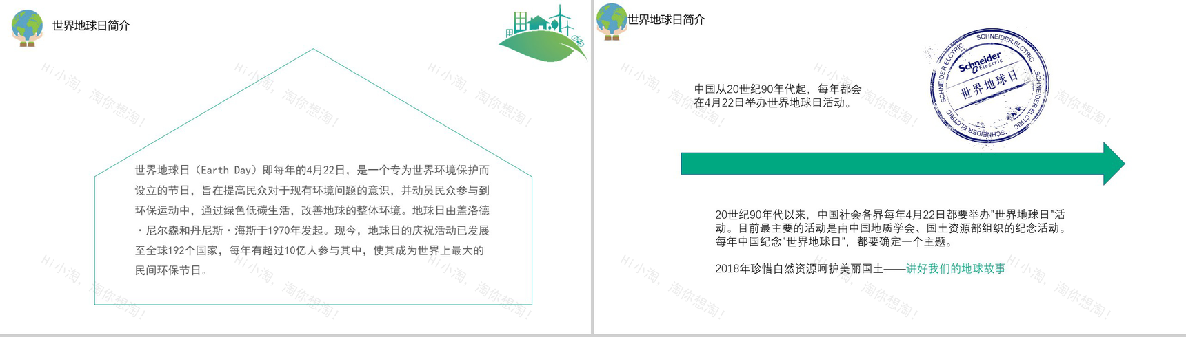 世界地球日4.22让我们一起守护这星球PPT模板-3