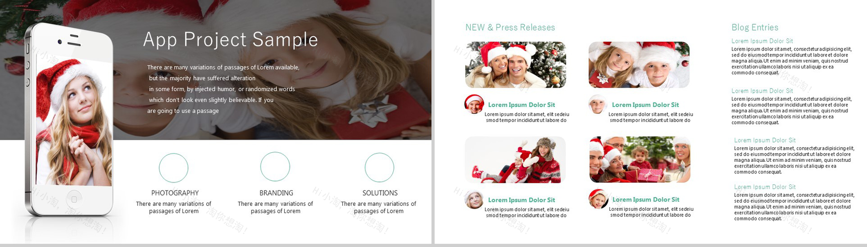 绿色精美小鹿圣诞节平安夜活动策划PPT模板-4