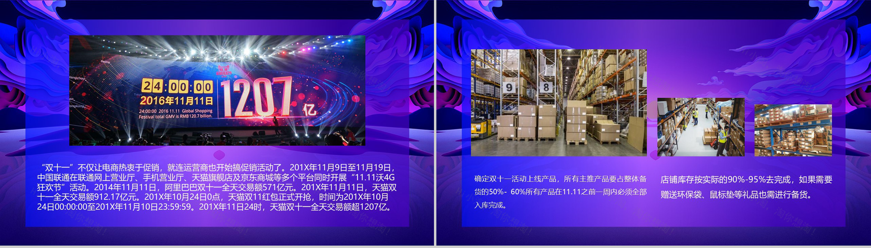 决战双十一疯狂24小时活动策划PPT模板-3