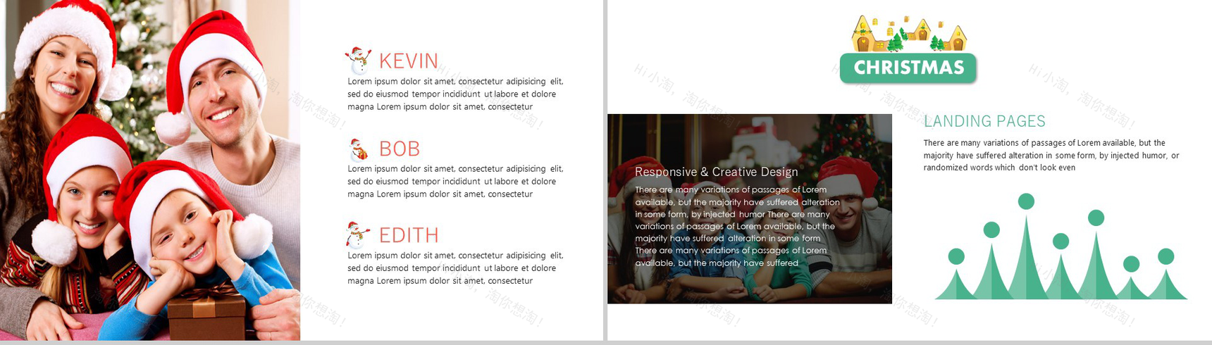 绿色精美小鹿圣诞节平安夜活动策划PPT模板-8