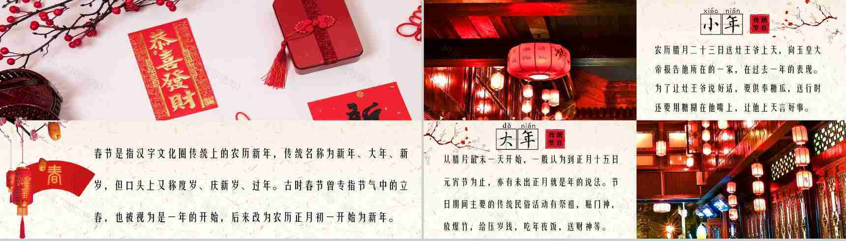 春节过大年传统习俗PPT模板-3