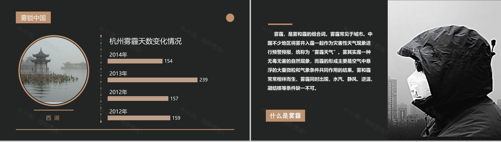 大气污染雾霾环保题材环境污染PPT模板-4