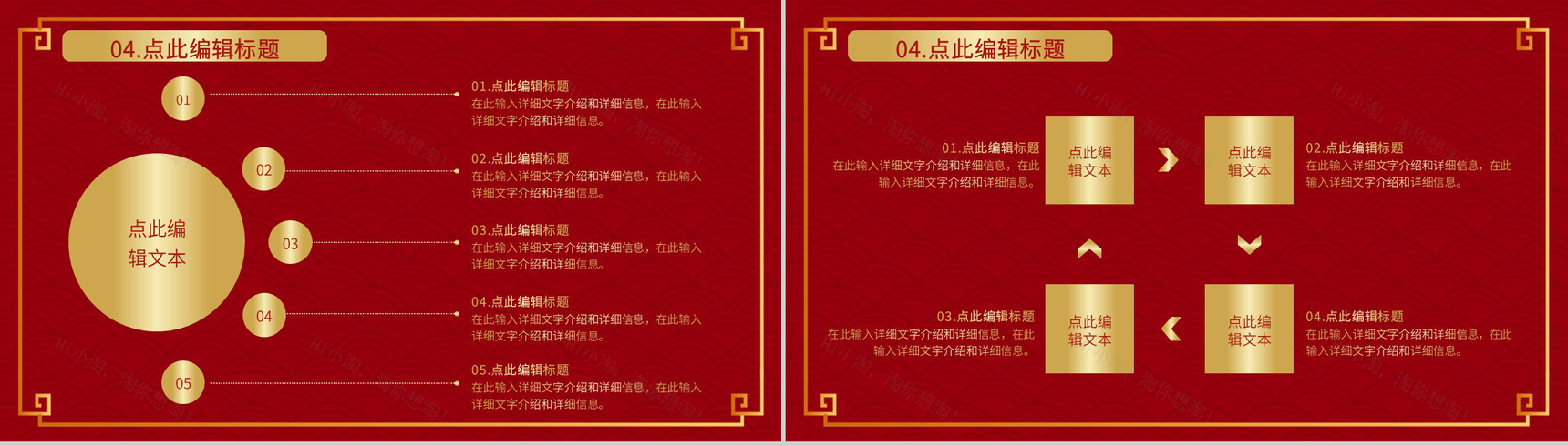 复古风格春节快乐晚会活动策划PPT模板-9