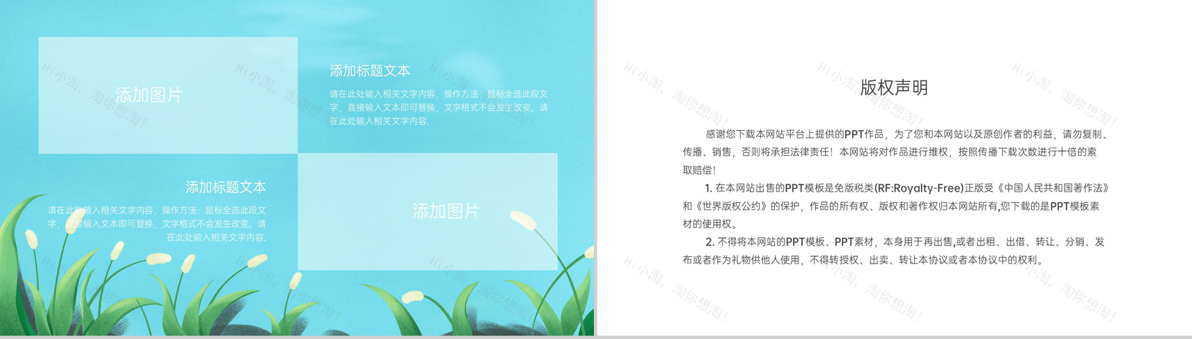 绿色清新二十四节气立夏介绍科普荷叶主题PPT模板-8