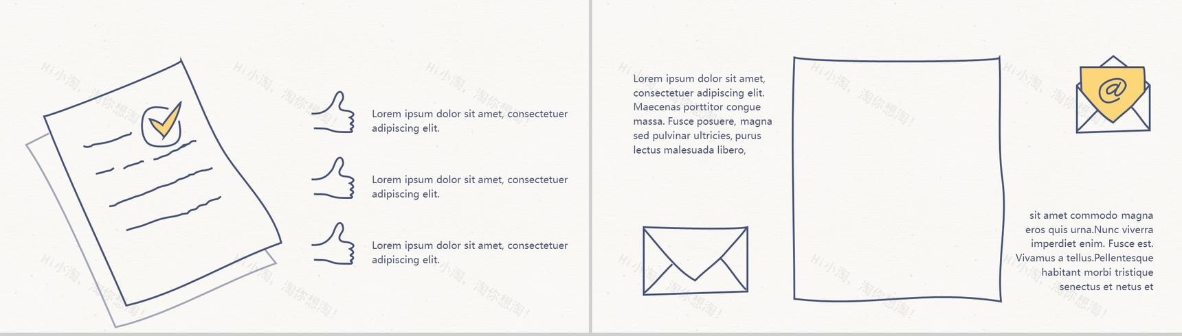 学生清新创意手绘PPT模板-9