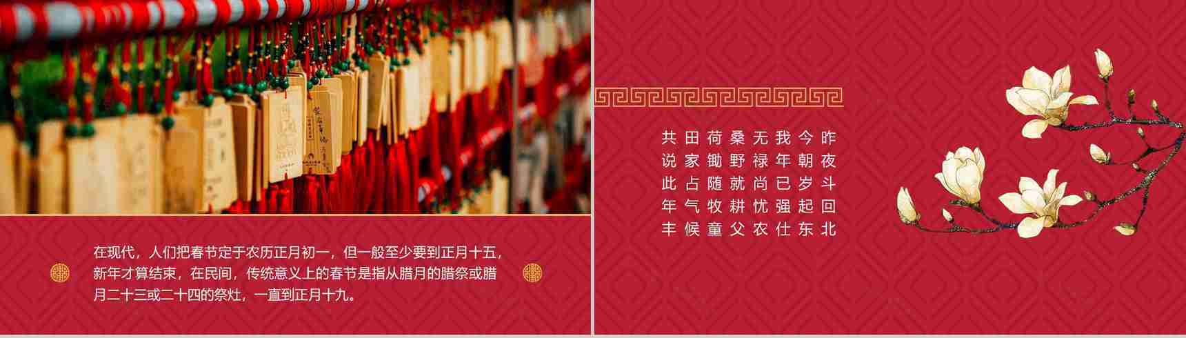 新春快乐新春习俗介绍宣传PPT模板-9