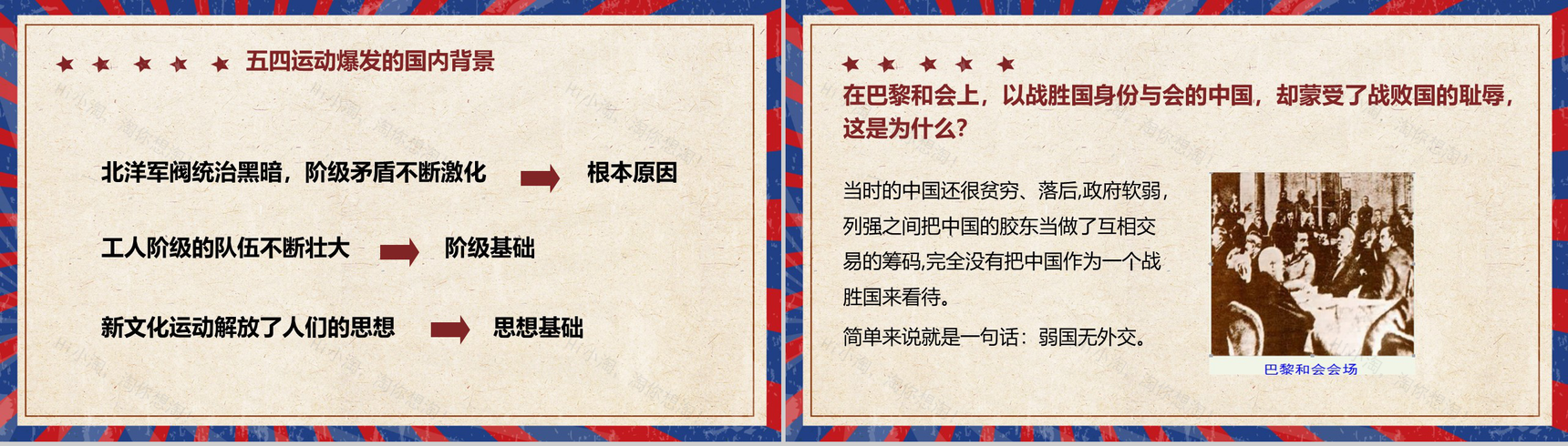 筑梦新时代奋斗正青春五四运动PPT模板-3