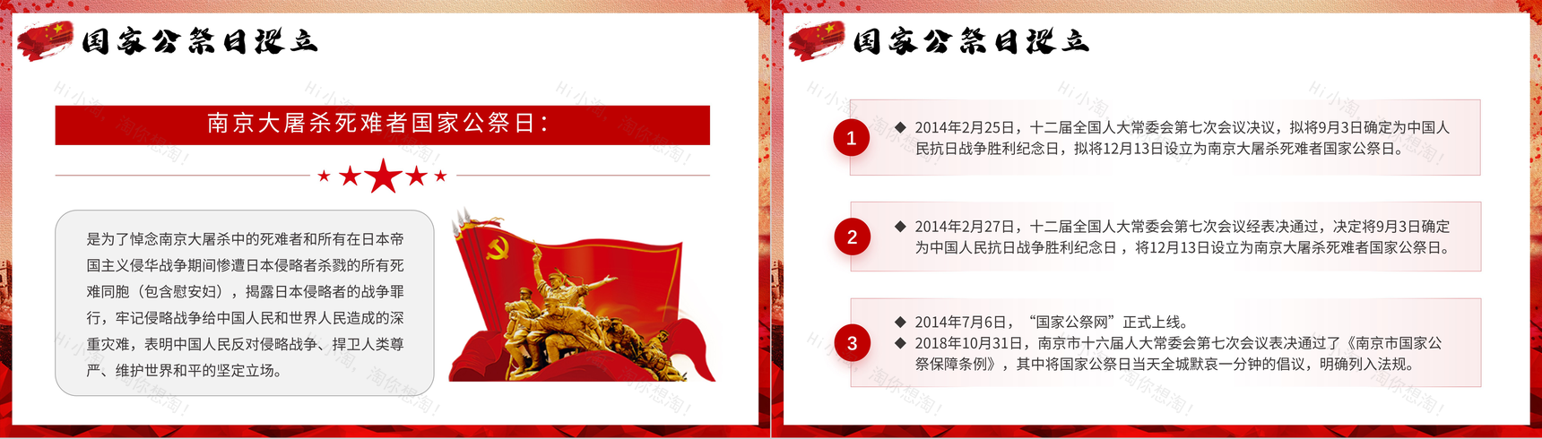 国家公祭日南京大屠杀爱国教育班会党课学习PPT模板-5