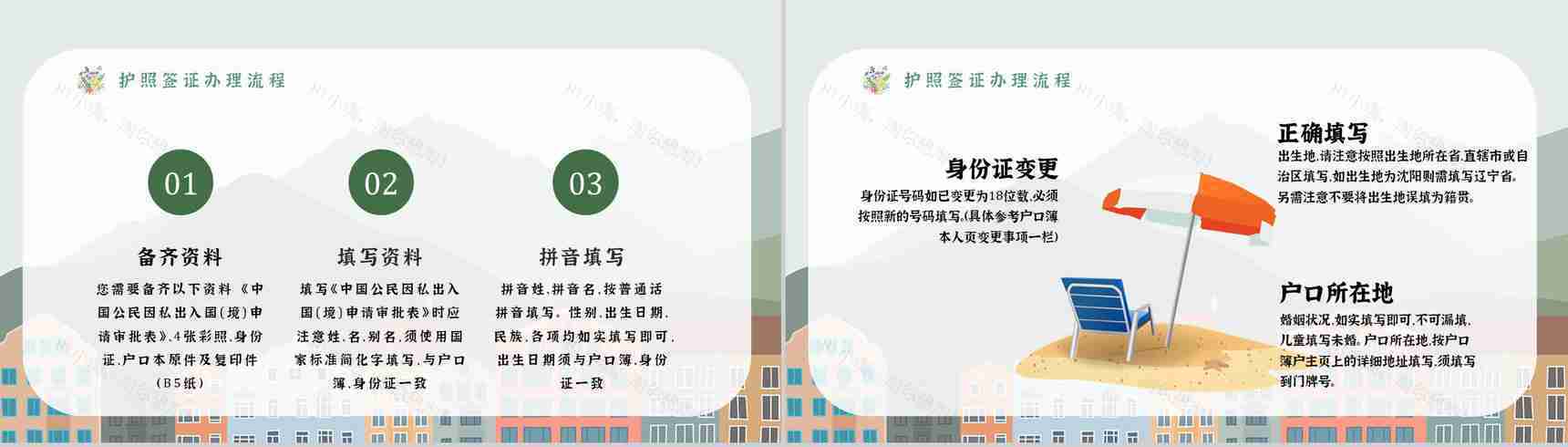 暑假旅行攻略线路推荐经典推荐计划PPT模板-3