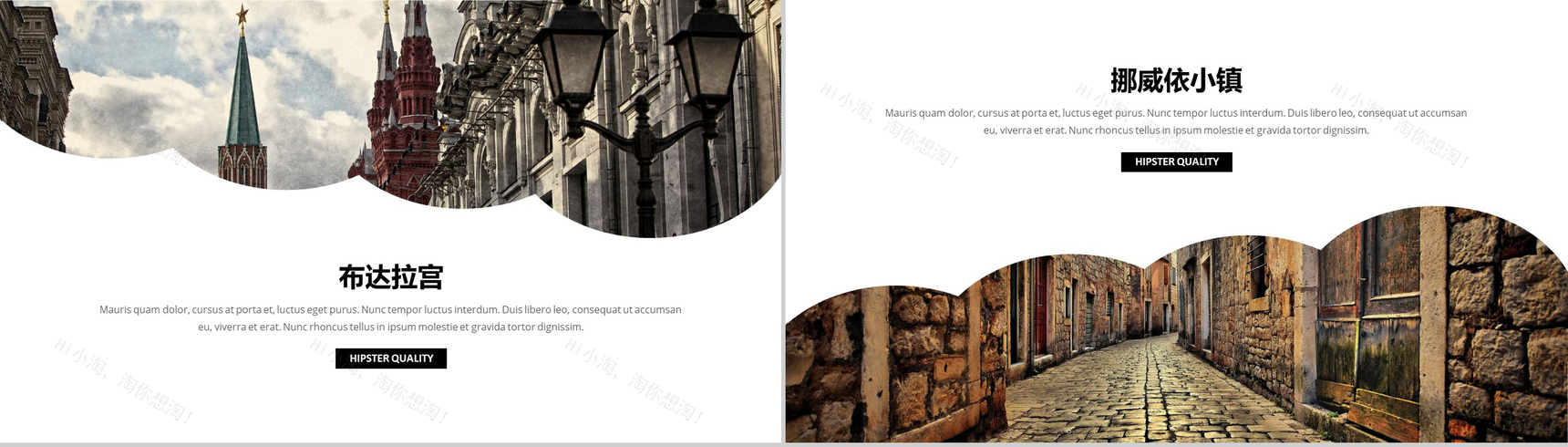 欧美风浪漫情人节婚礼PPT模板-9