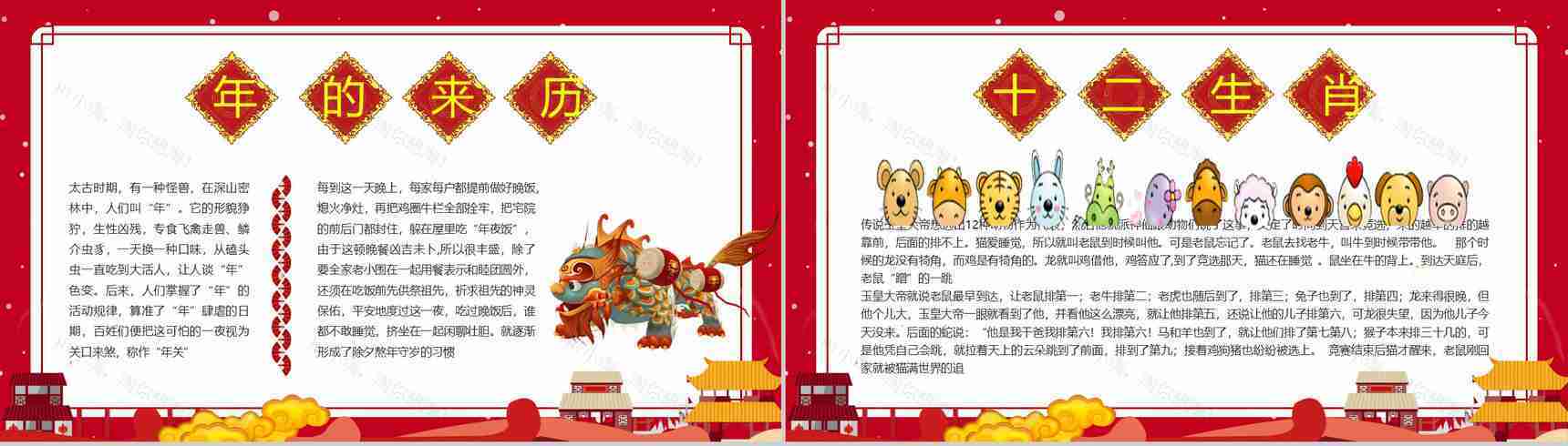 春节习俗文化团聚团圆PPT模板-5