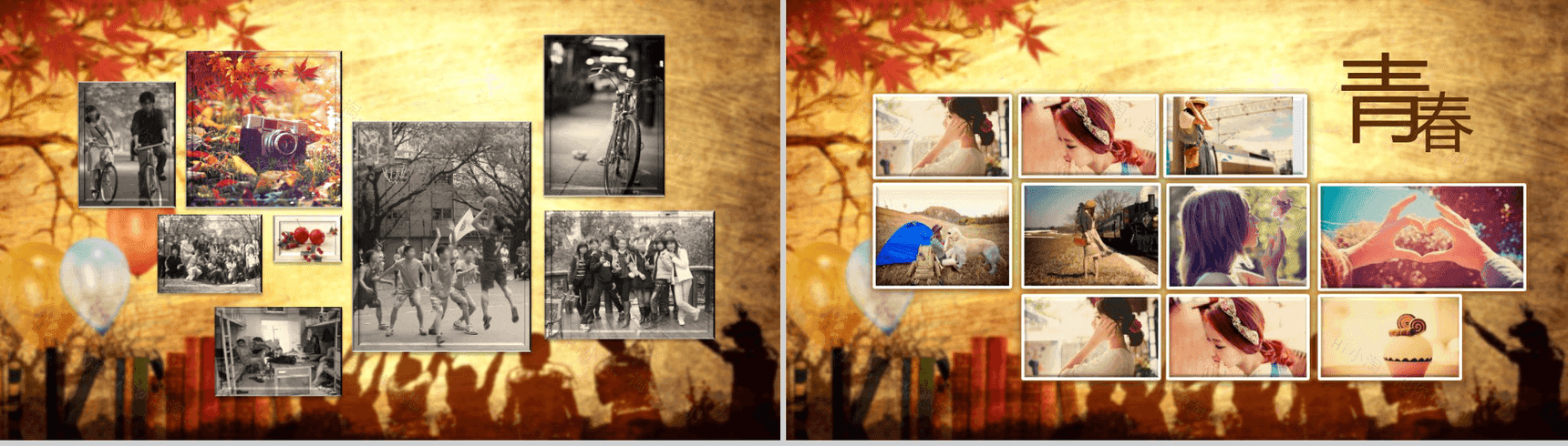 时间都去哪了毕业同学聚会PPT模板-8