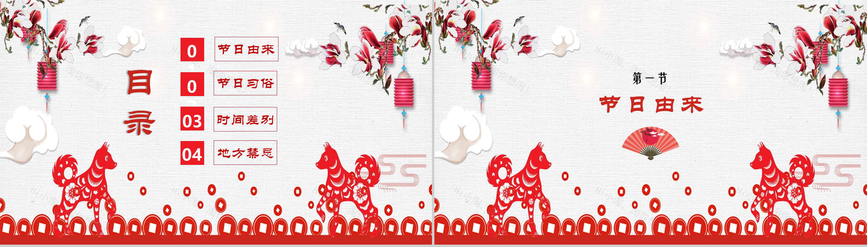 普及小年习俗传统节日文化春节PPT模板-2