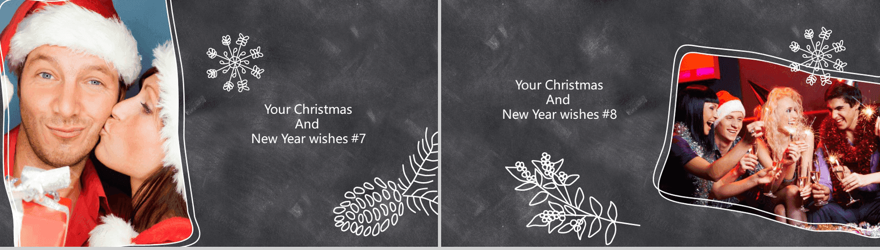 极简线条黑板风动画圣诞快乐活动策划PPT模板-5