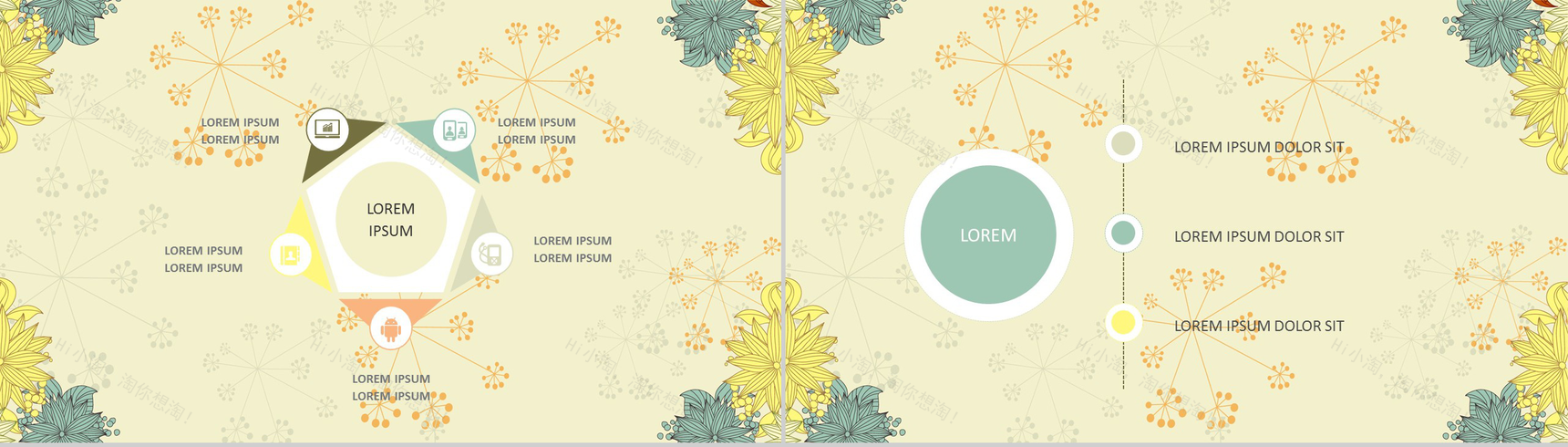 黄色淡雅小清新节日庆典活动策划方案PPT模板-4