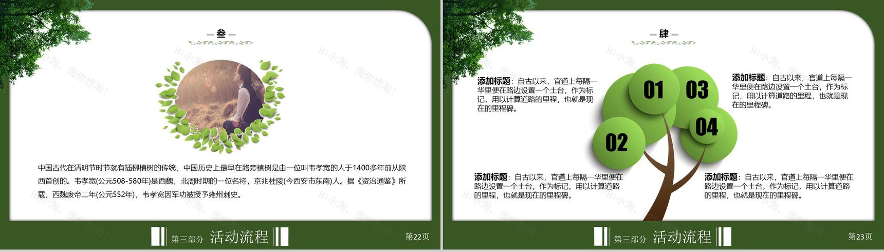 植树节主题活动策划方案PPT模板-12