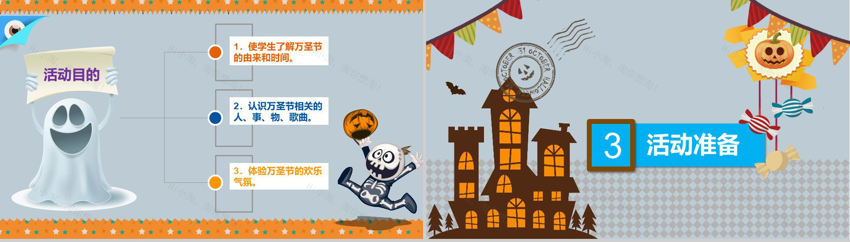 万圣节狂欢夜活动策划方案节日庆典PPT模板-4