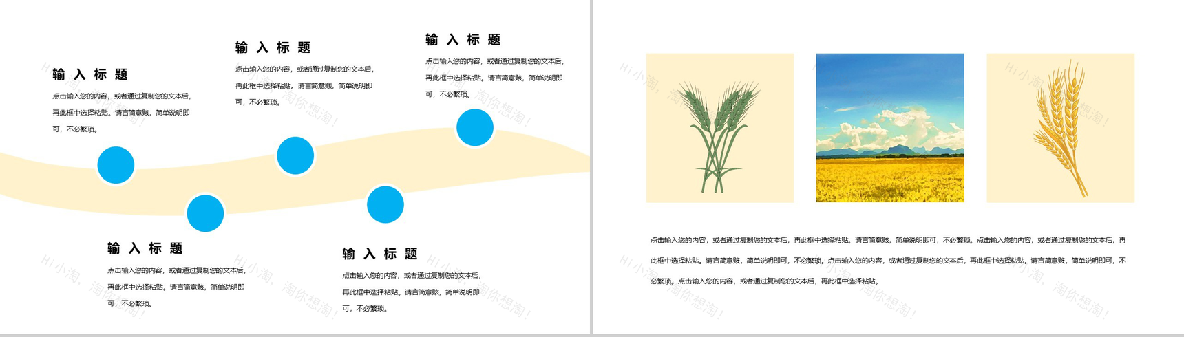 中国传统二十四节气芒种习俗PPT模板-3