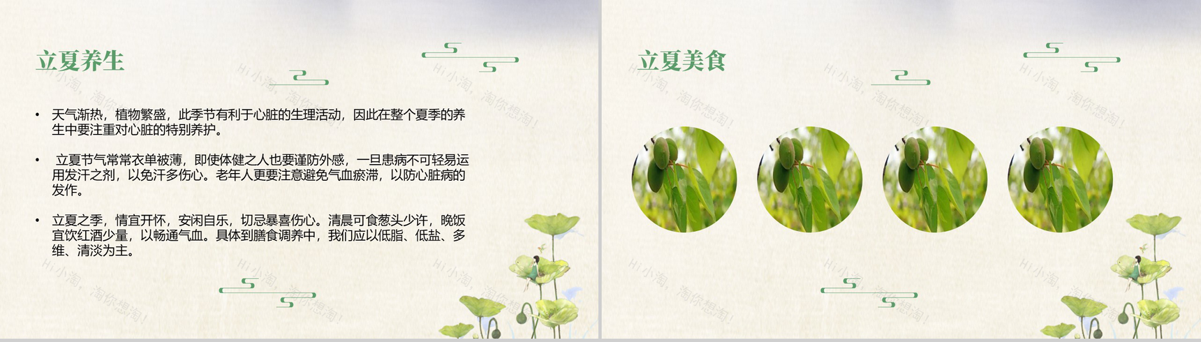 清新简约传统二十四节气之立夏简介PPT模板-6