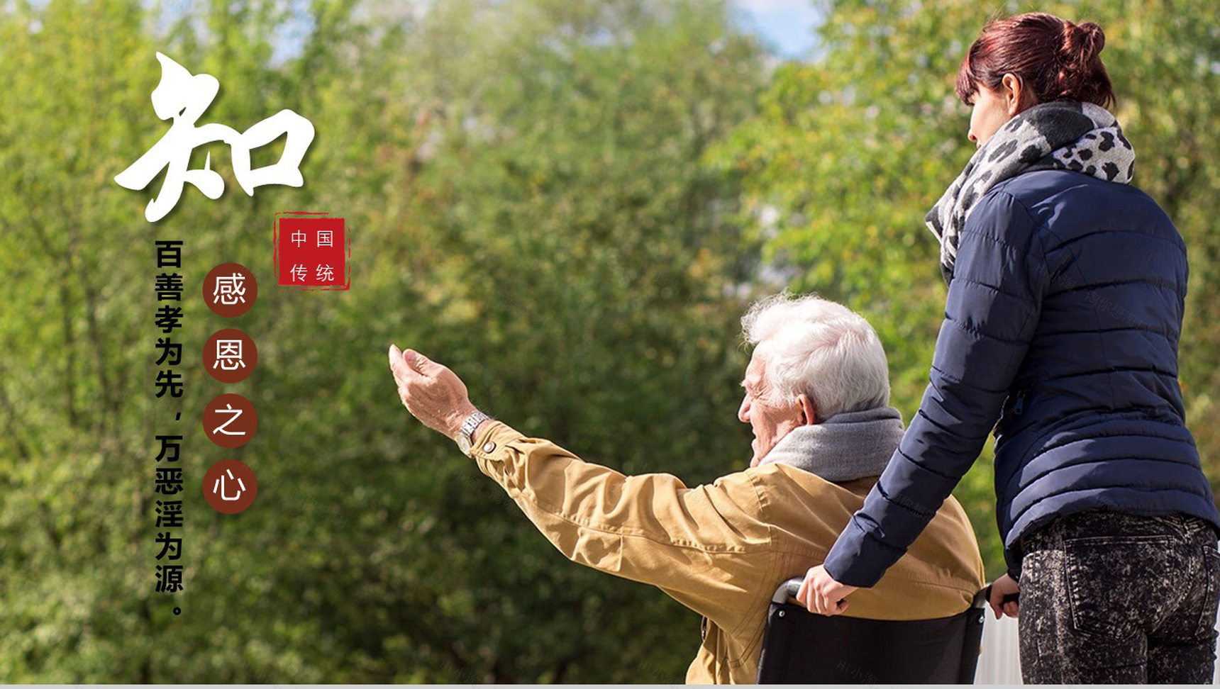 关爱老年人九九重阳节介绍演讲活动策划PPT模板-12