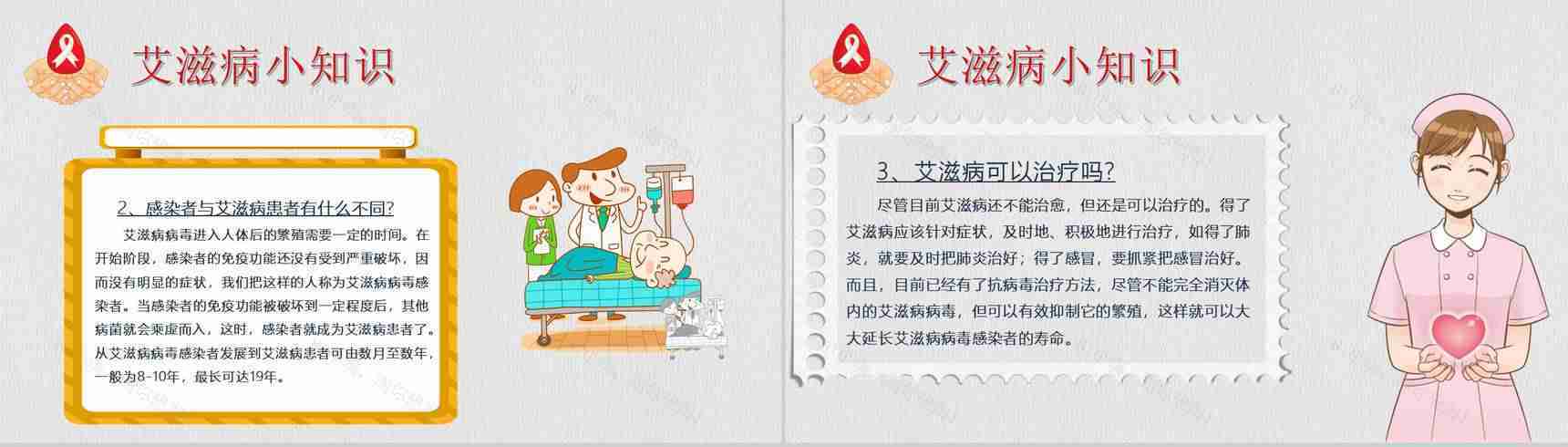 世界艾滋病日宣传活动总结PPT模板-10