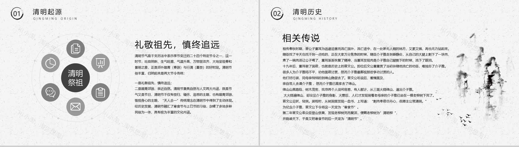 清明扫墓清明节人文习俗文化PPT介绍-4